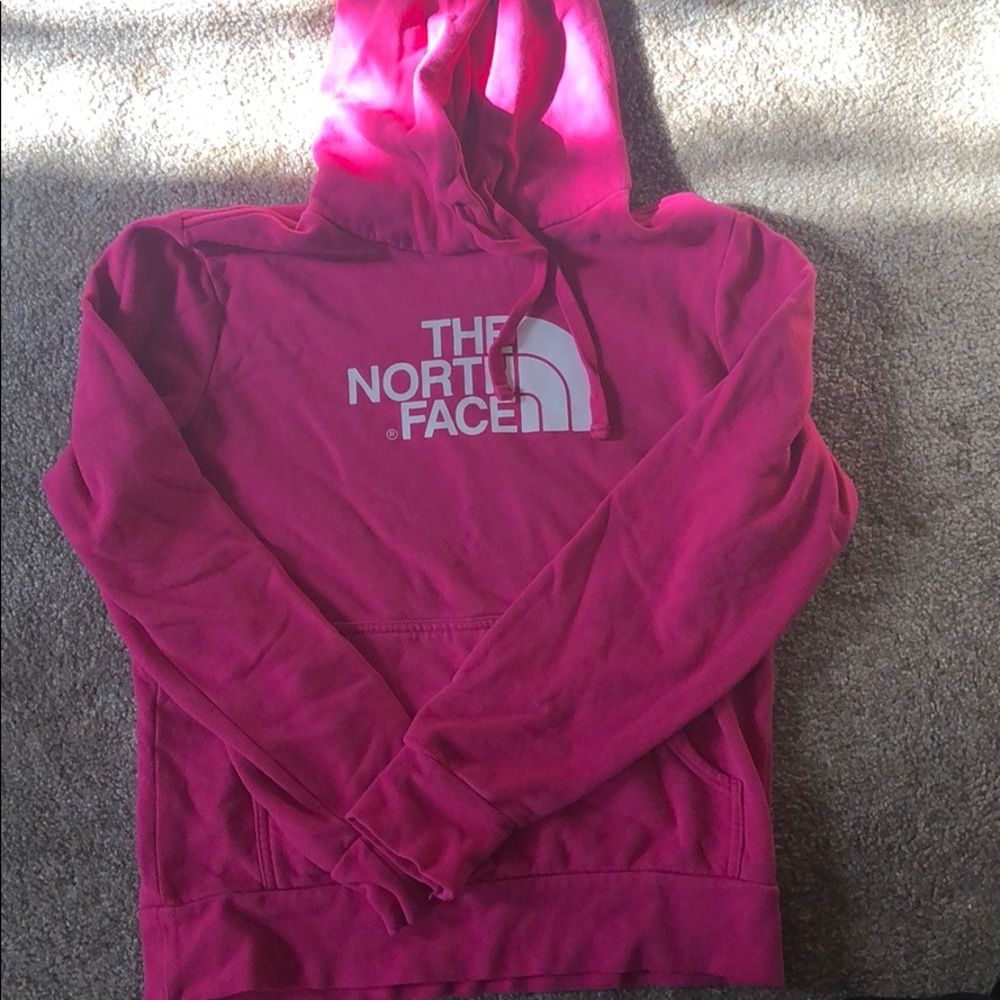 Medium Pink north face hoodie